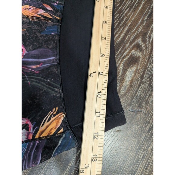 lululemon pace rival mid rise Shorts veiled floral black multi Sz 2 175 - Picture 7 of 7